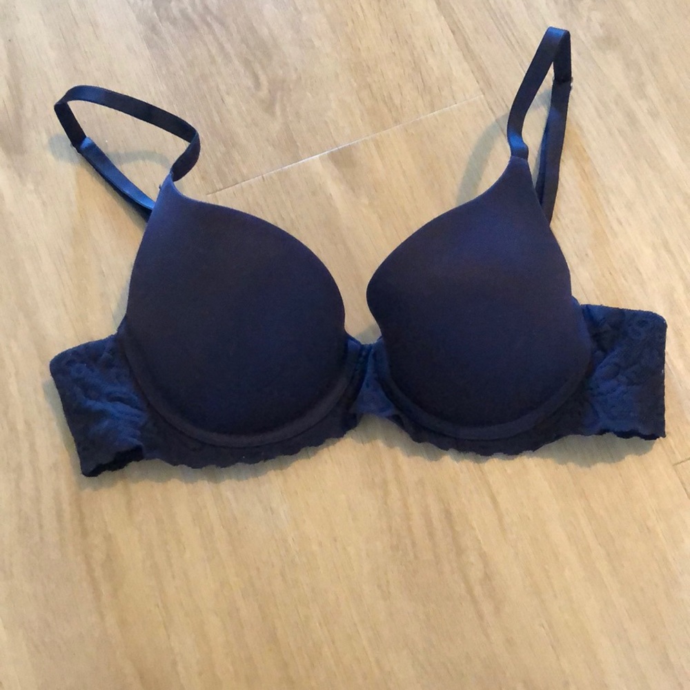 Aerie navy sunnie pushup 34B